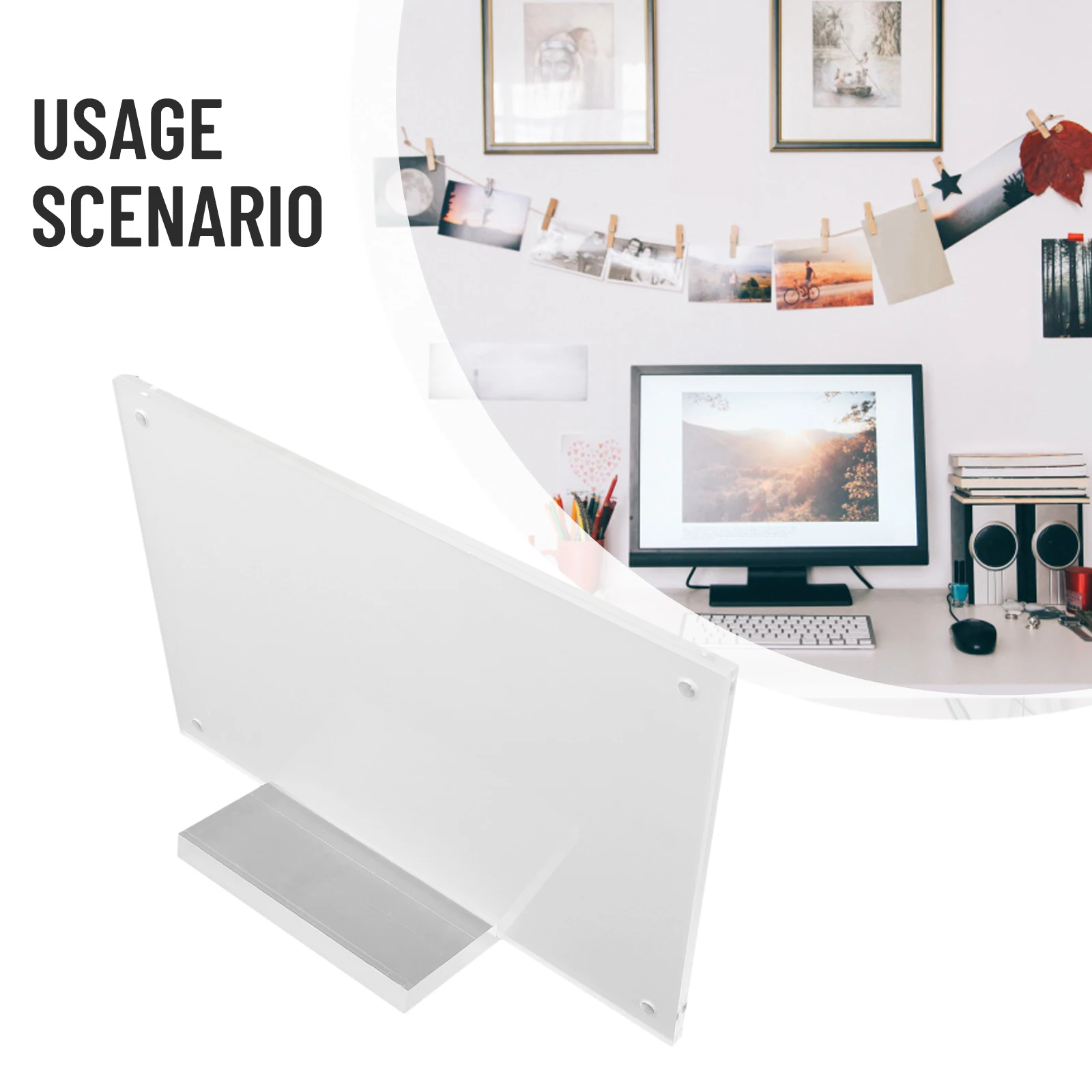 Clear acrylic photo frame table card sign display stand magnetic photocard holder poster display stand frame desktop ornaments photo frame,acrylic display holder,display case