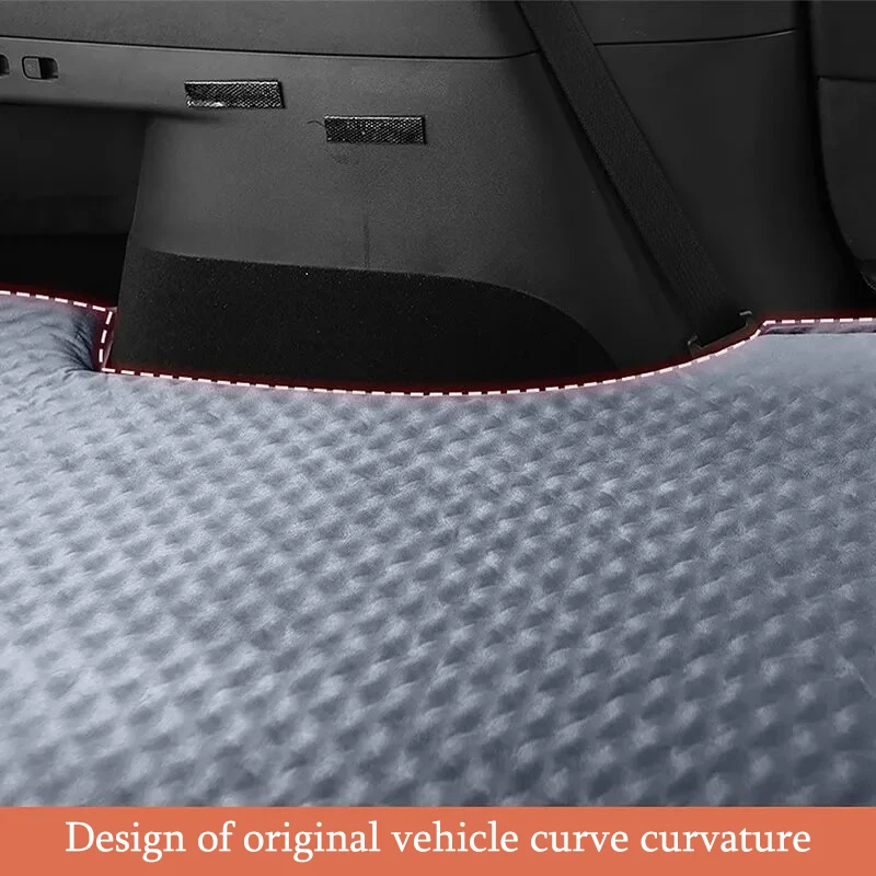 Inflatable Air Bed Inflatable Air Mattress Outdoor Camping Air Cushion Bed Suede Fabric Car Travel Bed For Tesla Model Y