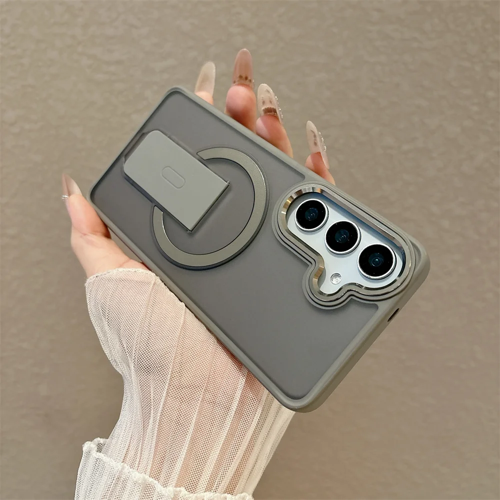 Armor Folding Magnetic Shockproof Matte Case - Durable Hard Cover
