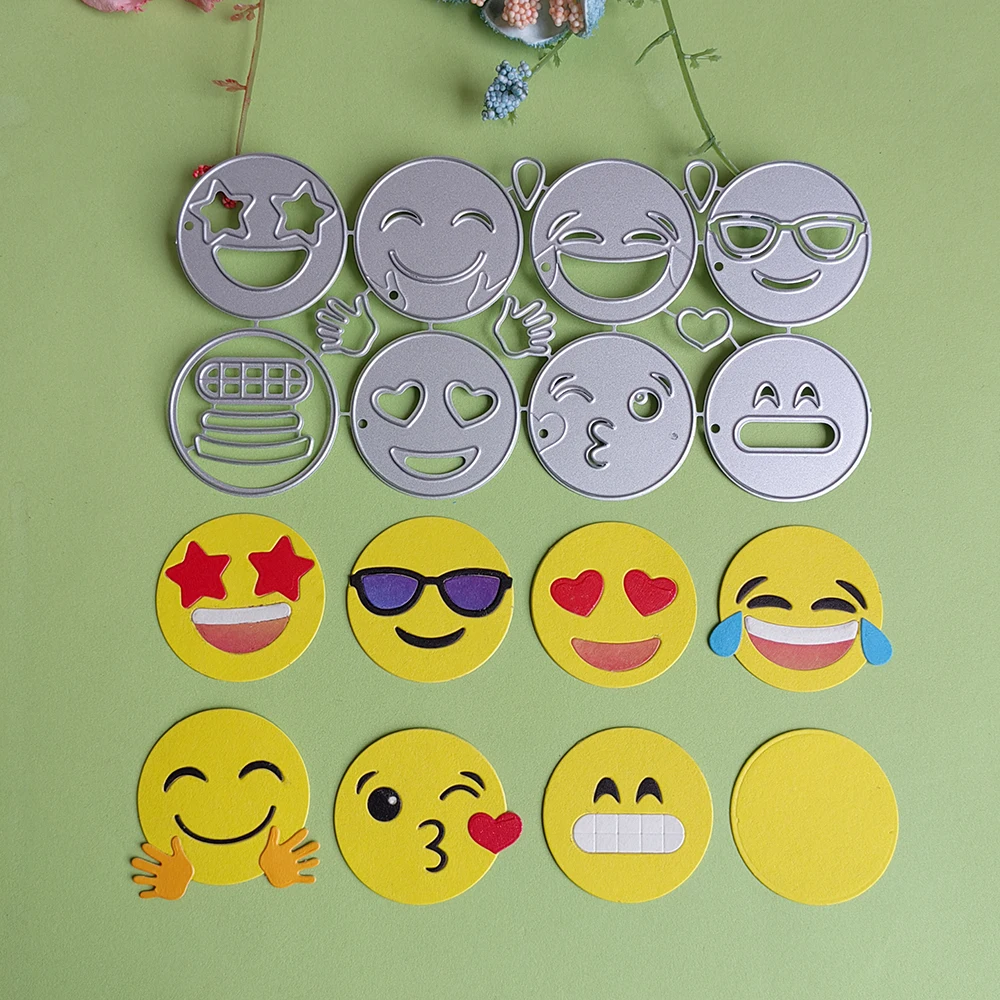 

7 beautiful expression packs cutting dies for English letters, scrapbooks, reliefs craft stamps, photo album puzzl