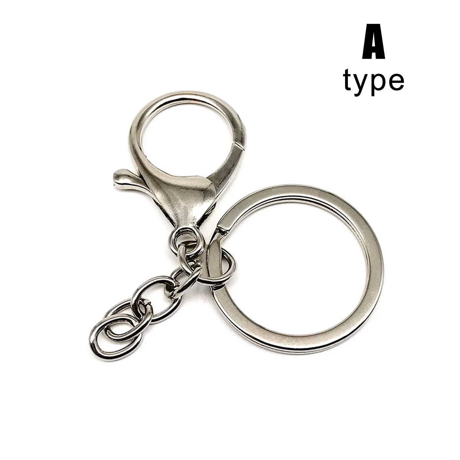 5pcs DIY Keychain Car Key Ring Leather Hand Bag Purse Jewelry Pendant  Trigger Snap Findings Hook Lobster Clasp Clip Split Ring - AliExpress