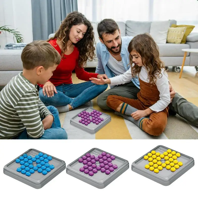 

Bead Elimination Board Creative Brain Teasers Game Puzzle Chess Toy Birthday Gift Board Game Logical Thinking Educational