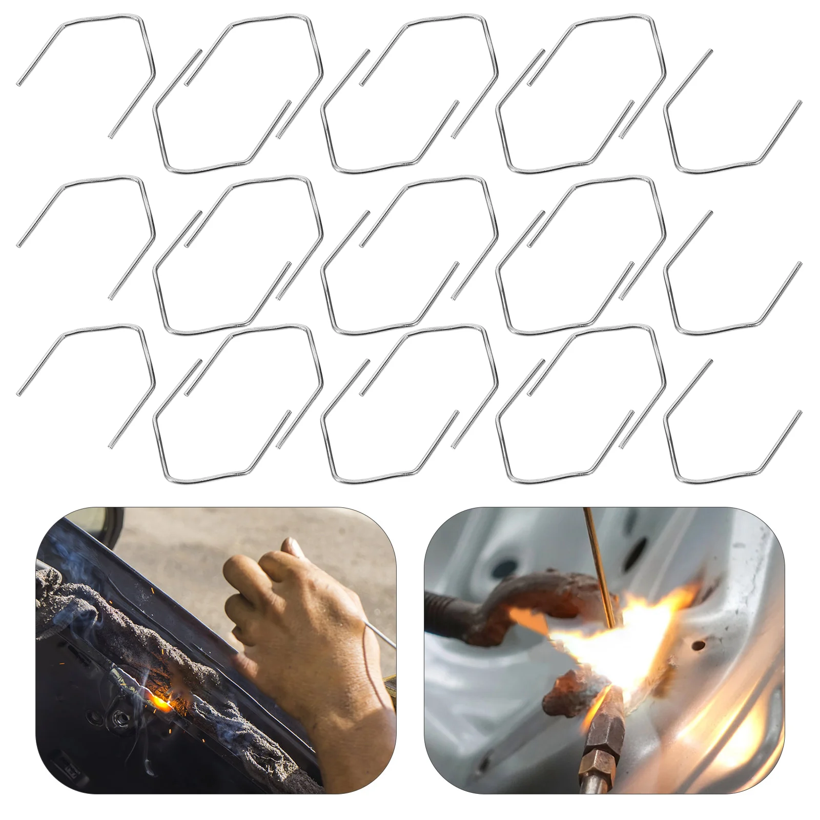 

200 Pcs The Car Welding Wire Staples Repair Plastic Machine Suite Bumper Welder Kit Auto