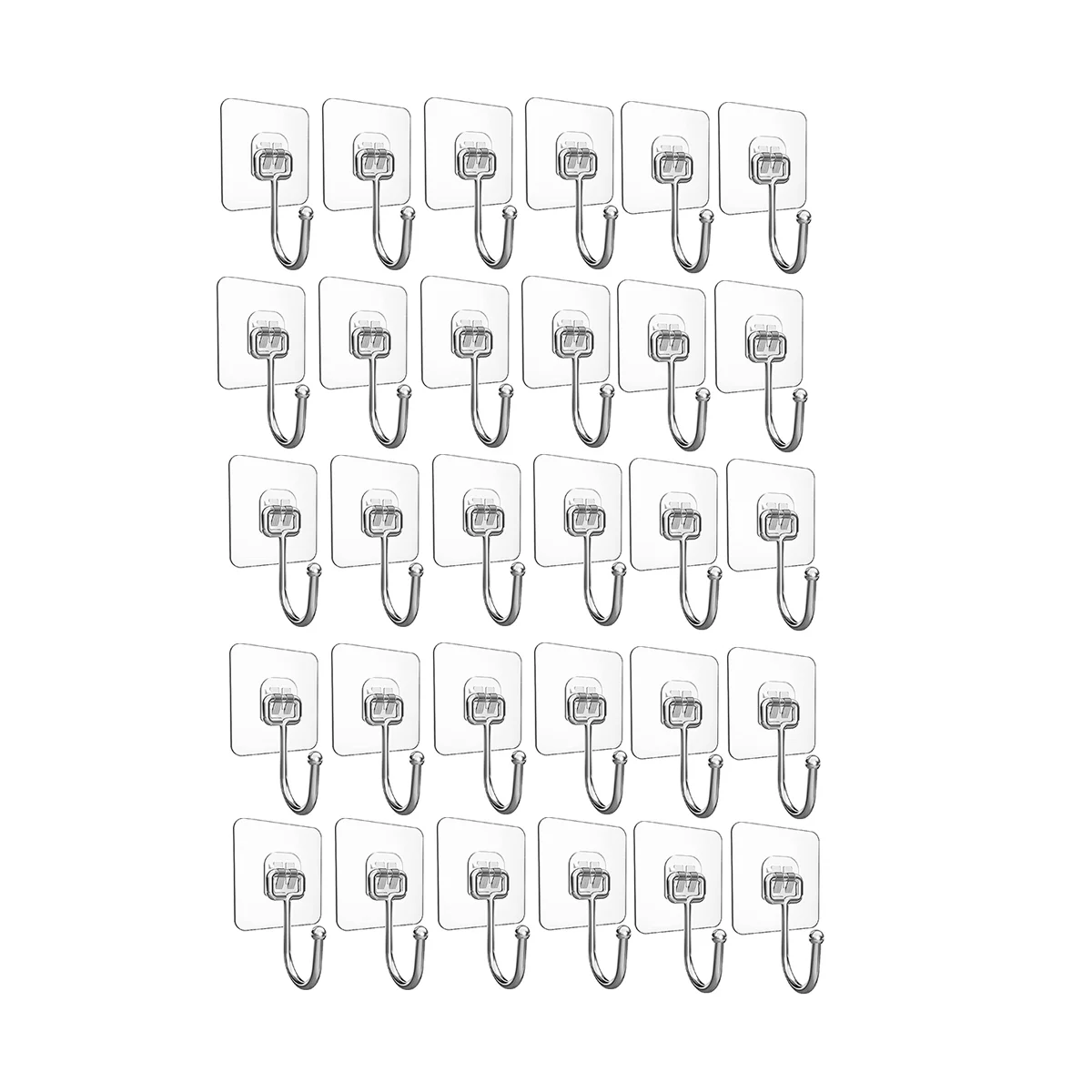 

Клейкие настенные крючки, сверхпрочные настенные крючки для подвешивания, прозрачные водонепроницаемые нержавеющие липкие крючки для дома