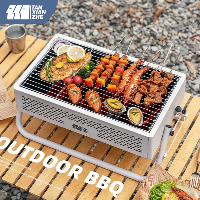 Korean Bbq Grill Table Camping Equipment Portable Outdoor Grill Foldable  Foldable Grill Portable Grill Indoor BBQ Grill - AliExpress