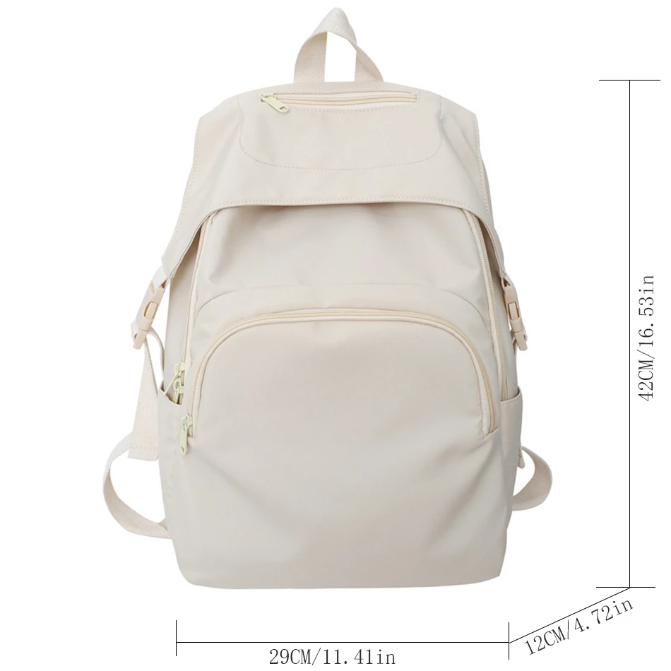 

Fashion College Backpack Large Capacity Waterproof Student College Backpack School Bag Middle Student Teens Travel Backpack