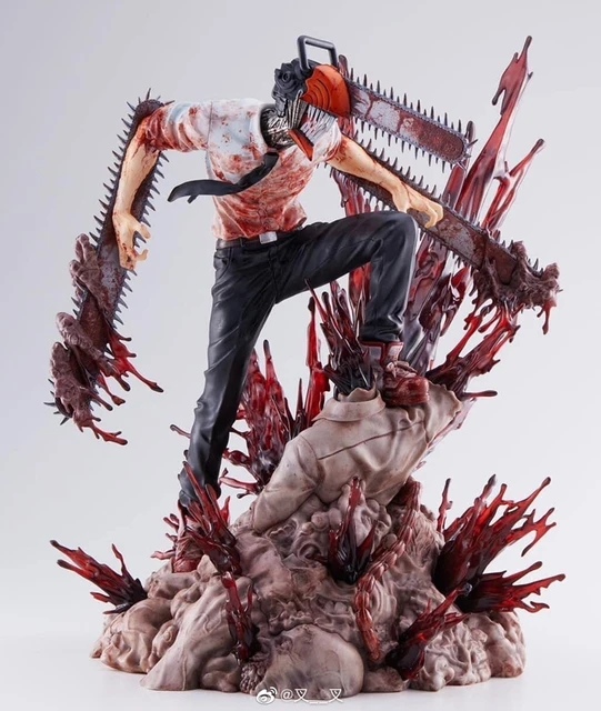 덴지 애니메이션 피규어 전기톱, 1/60 비율, 성인 모델 인형 장난감, PVC 소재, 18세 이상