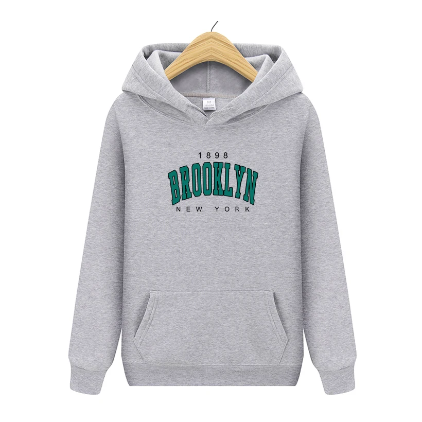 

Tracksuit 2 Pieces Hoodies Sweatshirts Men Woman Autumn Winter 1898 BROOKLYN NEW YORK Print Sweatshirt Men Tracksuits