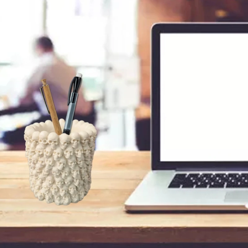 3D Skull Flowerpot Silicone Mold Epoxy Resin DIY Decoration Making Soap Melt Resin Polymer Clay Home Decoration