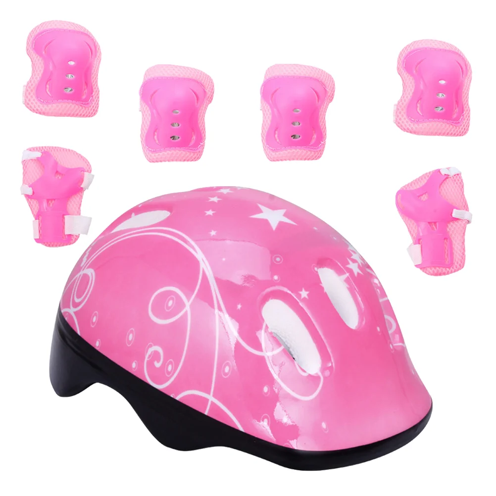 

Children'S Roller Skates Protective Helmet Riding Equipment Skateboard Bicycle Sports Fall Protection Set Adjustable Kit