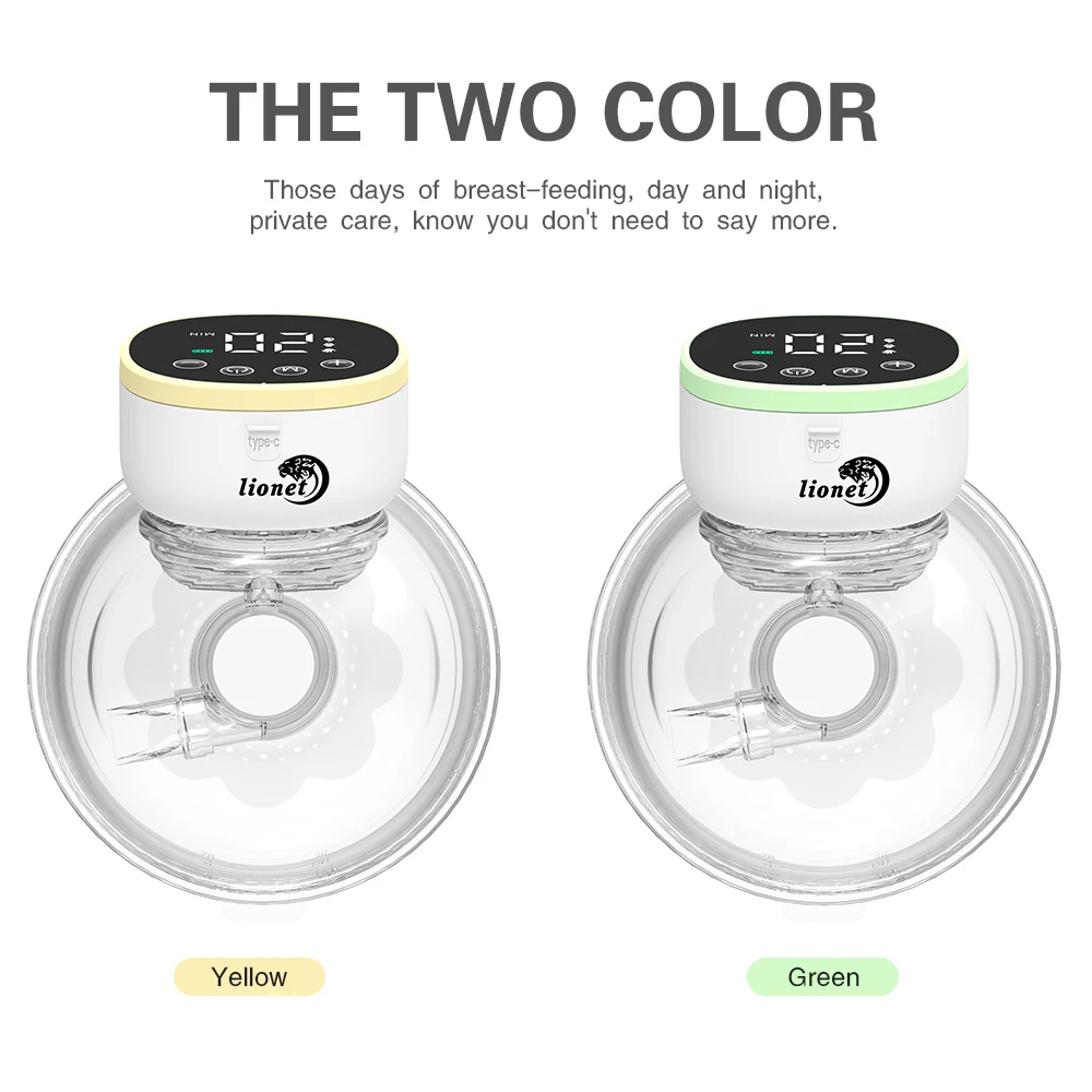Electric Wearable Breast Pump Rechargeable Wireless Hands Free_voghion.com