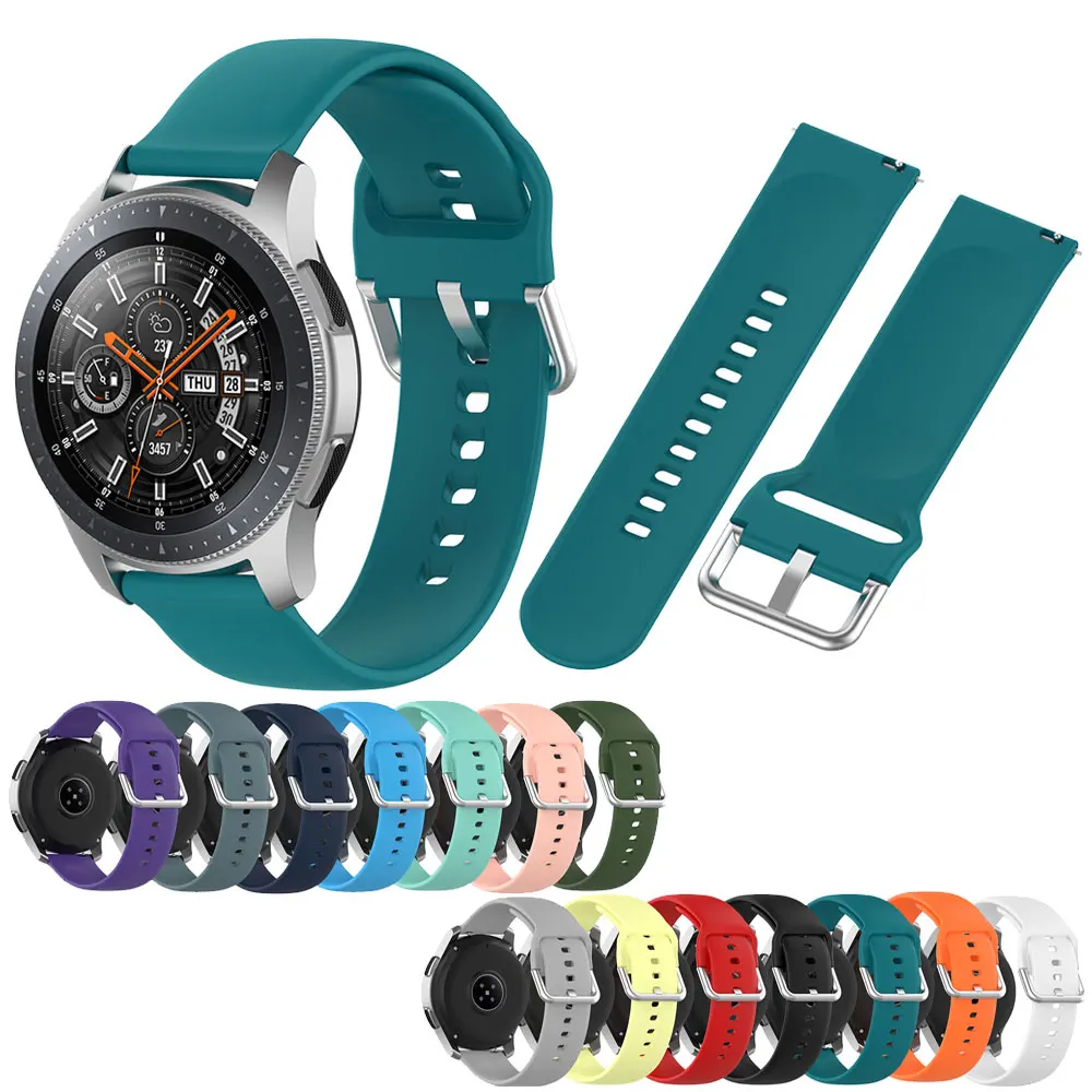 Cinturino In Silicone Da 20Mm Per Samsung Galaxy Watch Active 40Mm R500 Bracciale Da Polso Per Active 2 40Mm R830 44Mm R820 Bands