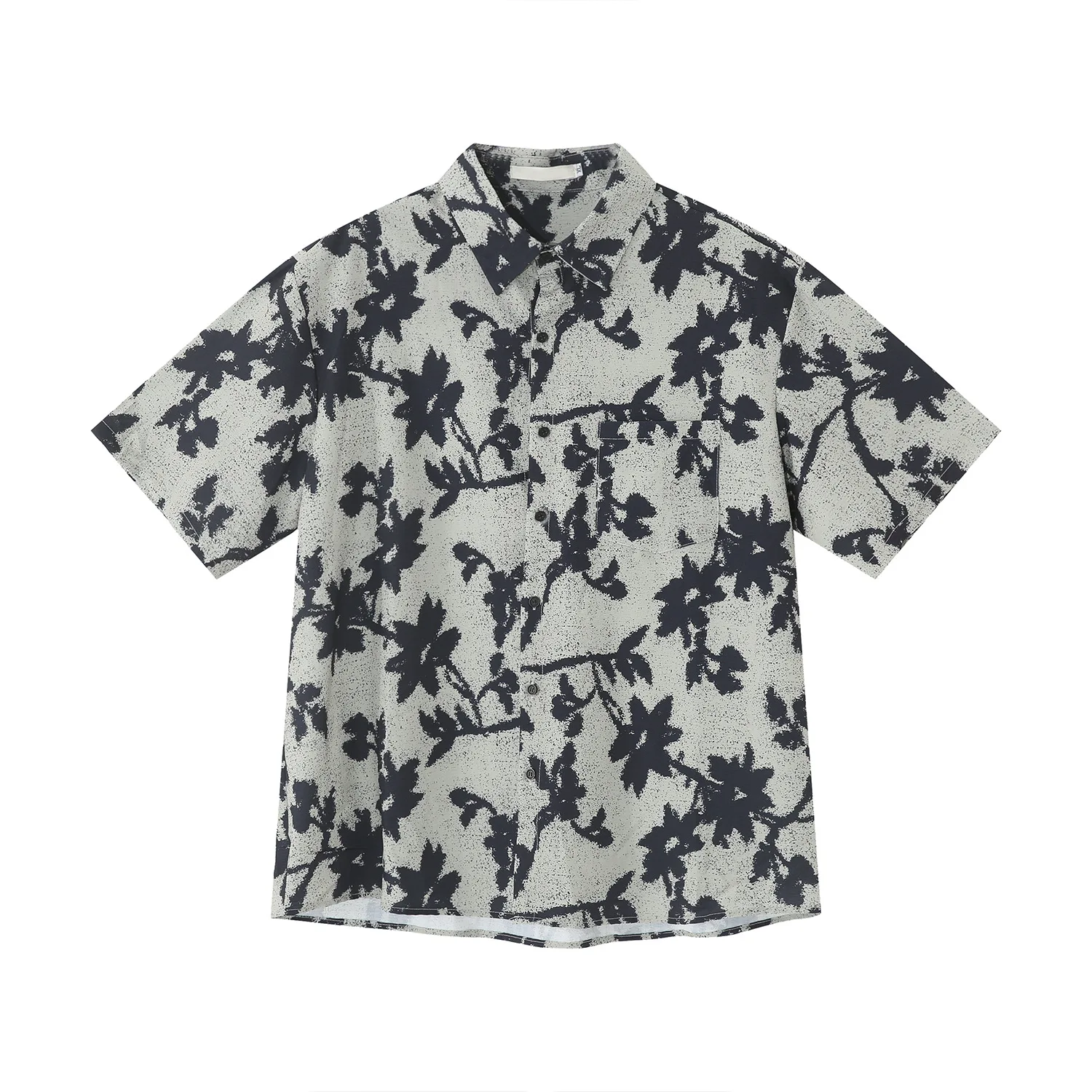

Men's Shirt 2023 New Men's Clothes Summer Hong Kong Style Retro Floral Personalized Cardigan Short Sleeve Loose Top