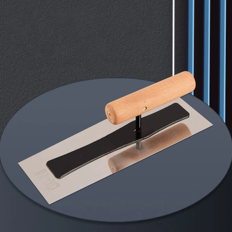 240mm Construction Concrete Scraping Tools Plaster Trowel Stainless Steel Plastering Trowels Tile Floor Wall Cement Mud Trowel bricklaying trowel square notched trowel