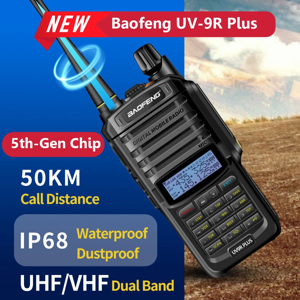 BaofengwalkietalkieUV9RPlusRadiobidireccionalporttildealtapotenciaresistenteal