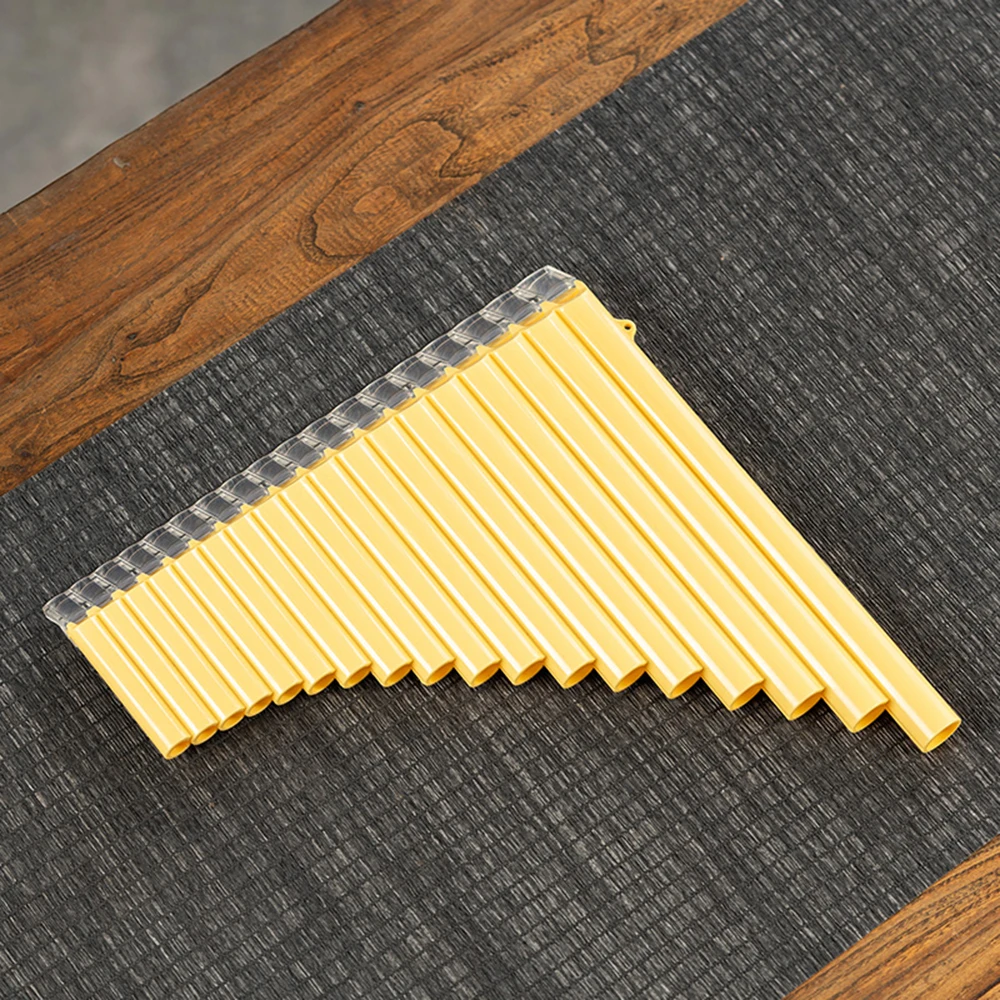 18 Pipes Pan Flute ABS Resin C Key Panflute Easy Learning Children Beginner Music Woodwind Instrument Gift Carry Bag