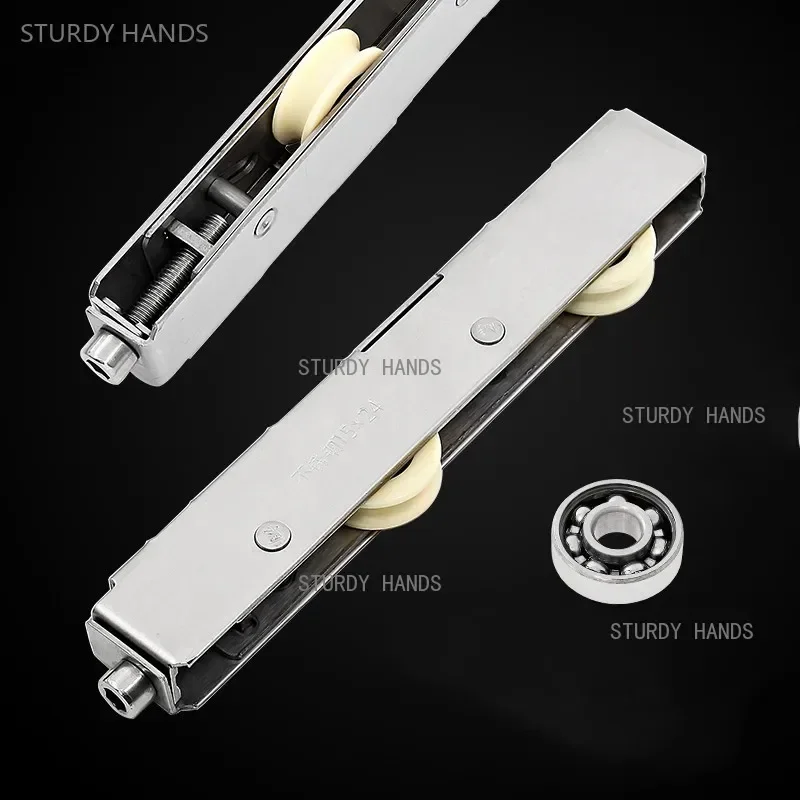 1pc Stainless Steel Door Window Pulley Sliding Door Caster Balcony Roller Window Pulley Furniture Hardware Cabinet Wheel