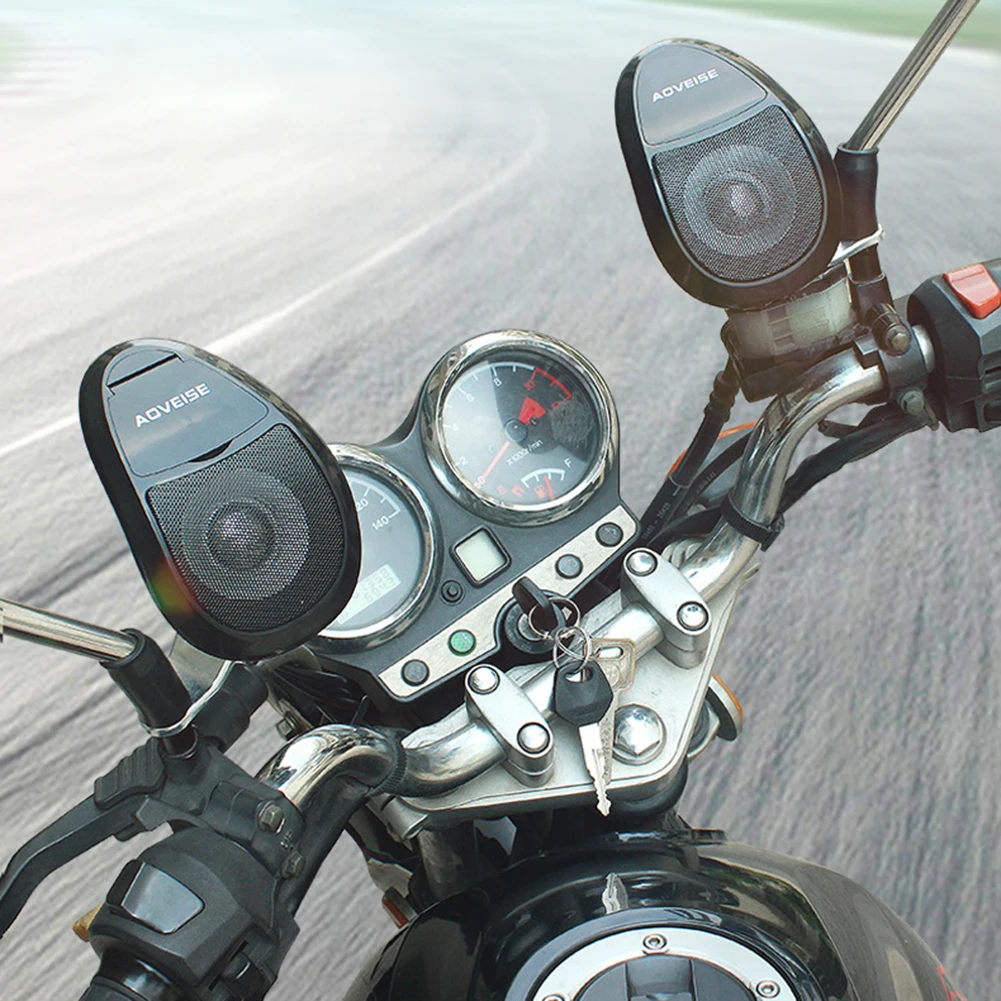 Waterproof Moto Bluetooth-compatible Speaker Loudspeaker MP3 Music Audio Player Sound System FM Radio for Motorcycle Scooter portable radio portable speaker motorcycle speaker