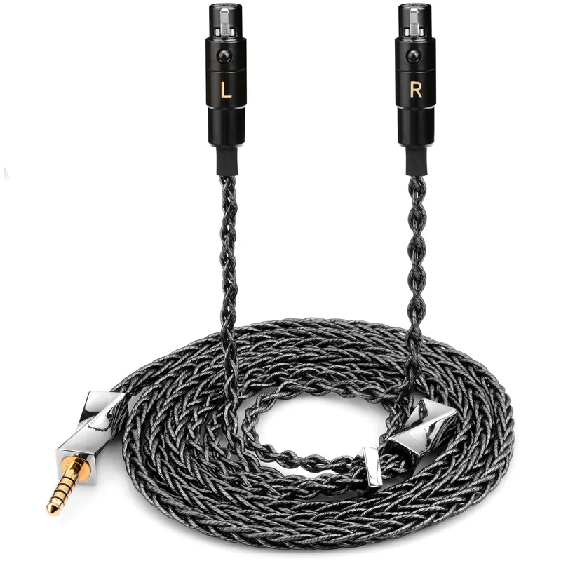 4.4MM Balanced Silver Plated Earphone Headphone Upgrade Cable for Audeze lcd2 LCD3 LCD4 LCD-x