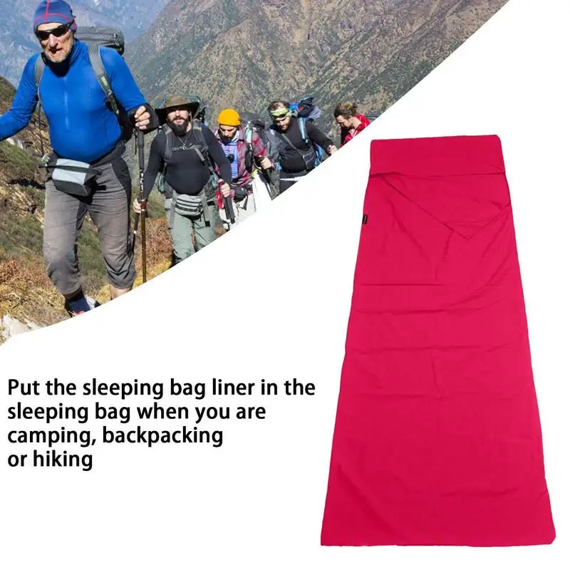 Ultralight Sleeping Bag Liner (86.6"x35.5") - Travel Sheet For Camping/Hotels (512g, Double Zipper Design)