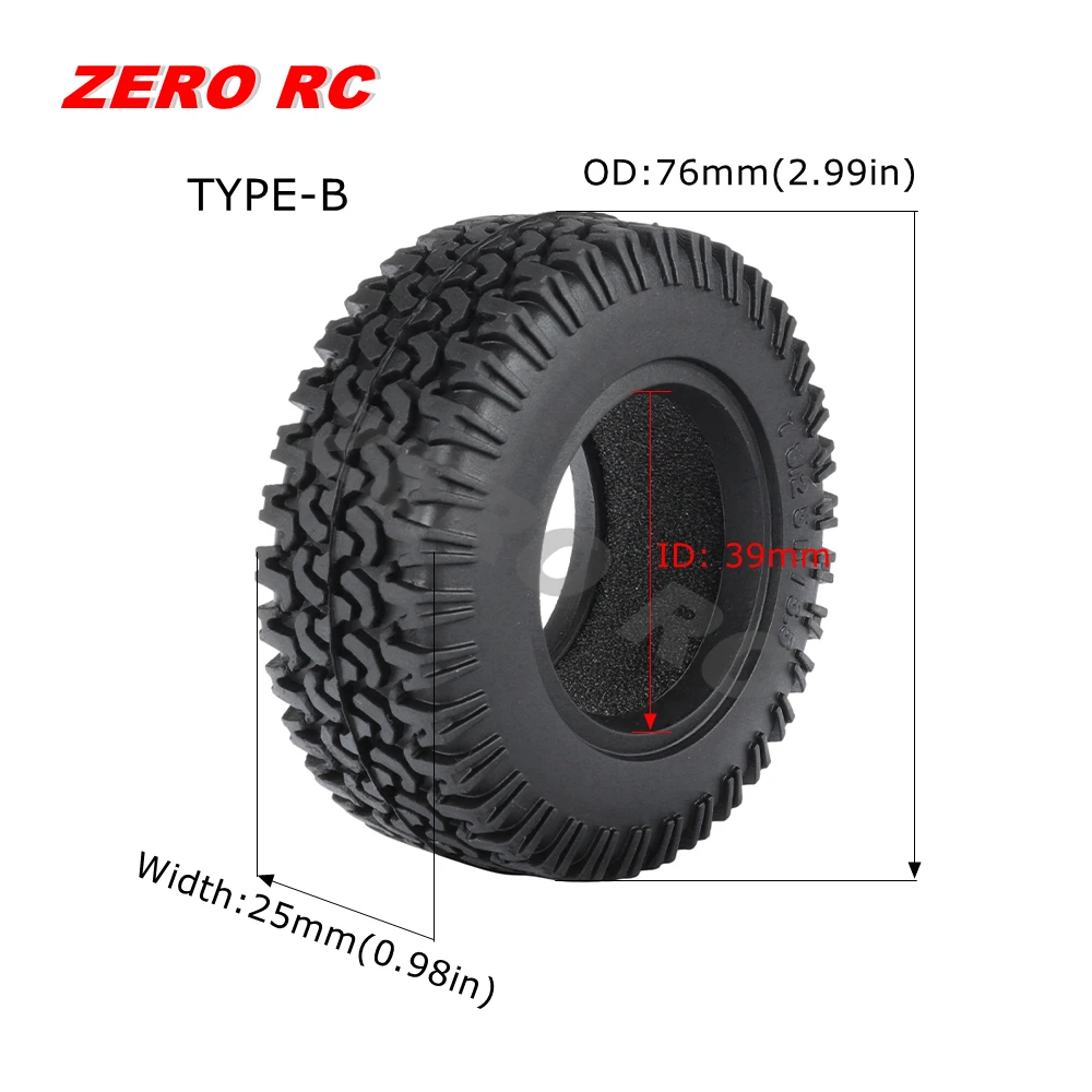 Neumático De Cubo De Rueda De Llanta De Rueda De 1,9 Pulgadas De Metal De 120mm Para 1 10 Rc Crawler Car 4 Axial Scx10 6