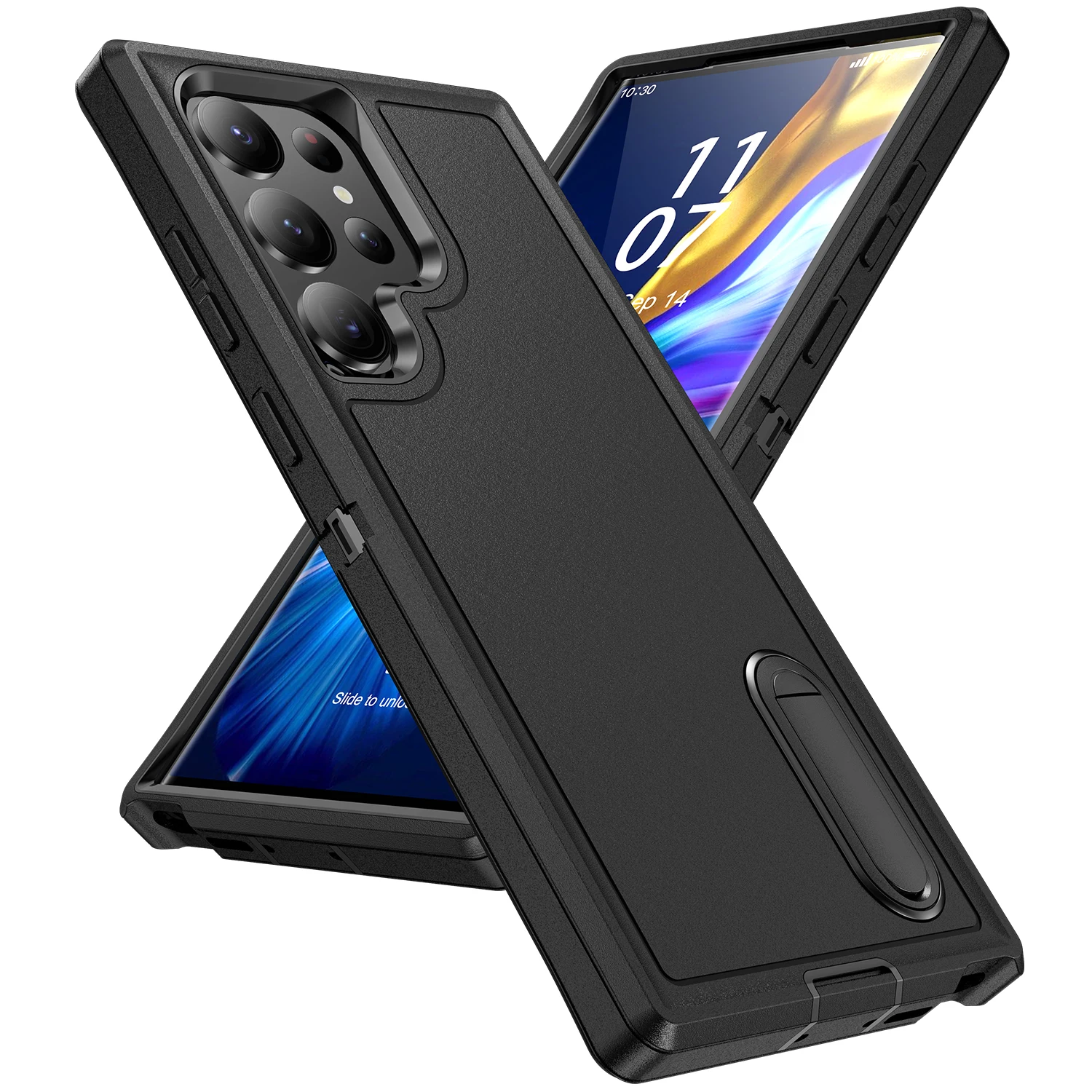 Enhanced Dual Layer Protective Phone Case - Sleek and Durable Back Cover