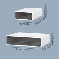1pc Desktop Drawer Storage Box Plastic Stackable Organizer for Stationery Cosmetics Office and Dormitory Organization 6