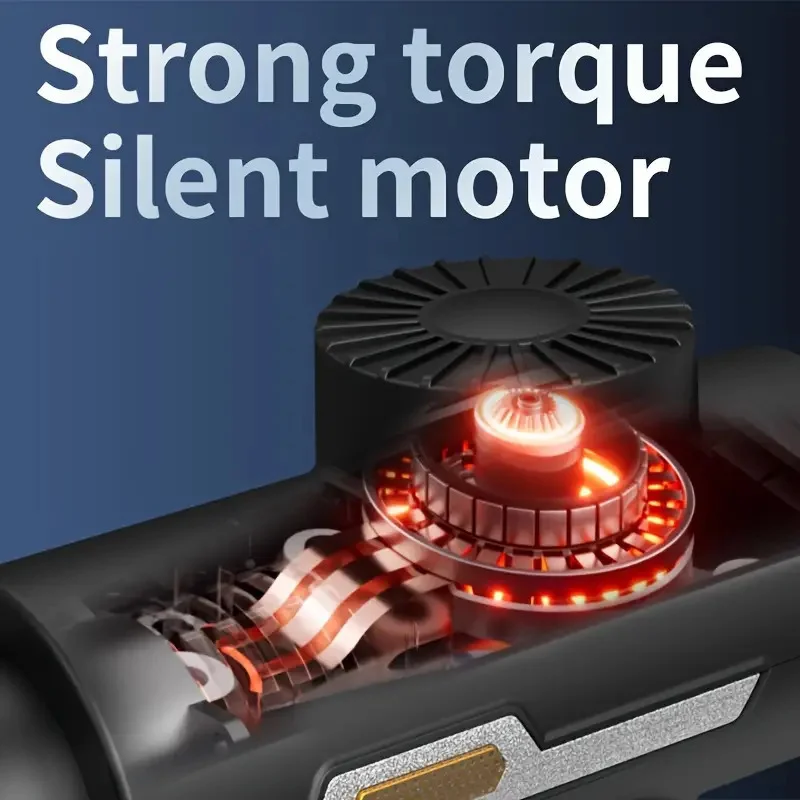 YOSYO Massage Gun, Deep Tissue Massage Gun for Pain Relief, with 8 Massage Heads and 6 Speeds