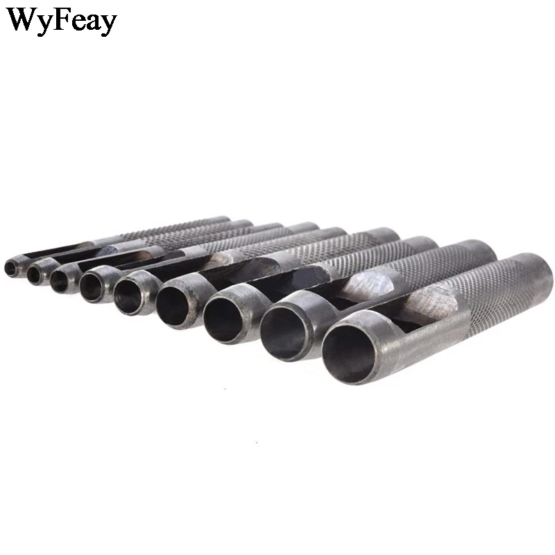 Paper Puncher Leather Hole Punch Round Steel Leather Craft Hollow Hole Punch 1mm-30mm Metal Gaskets Plastic Rubber Tools leather hole puncher leather hole punch leather punch tool round hole punch cutter set hole punch cutter set round hole punch set