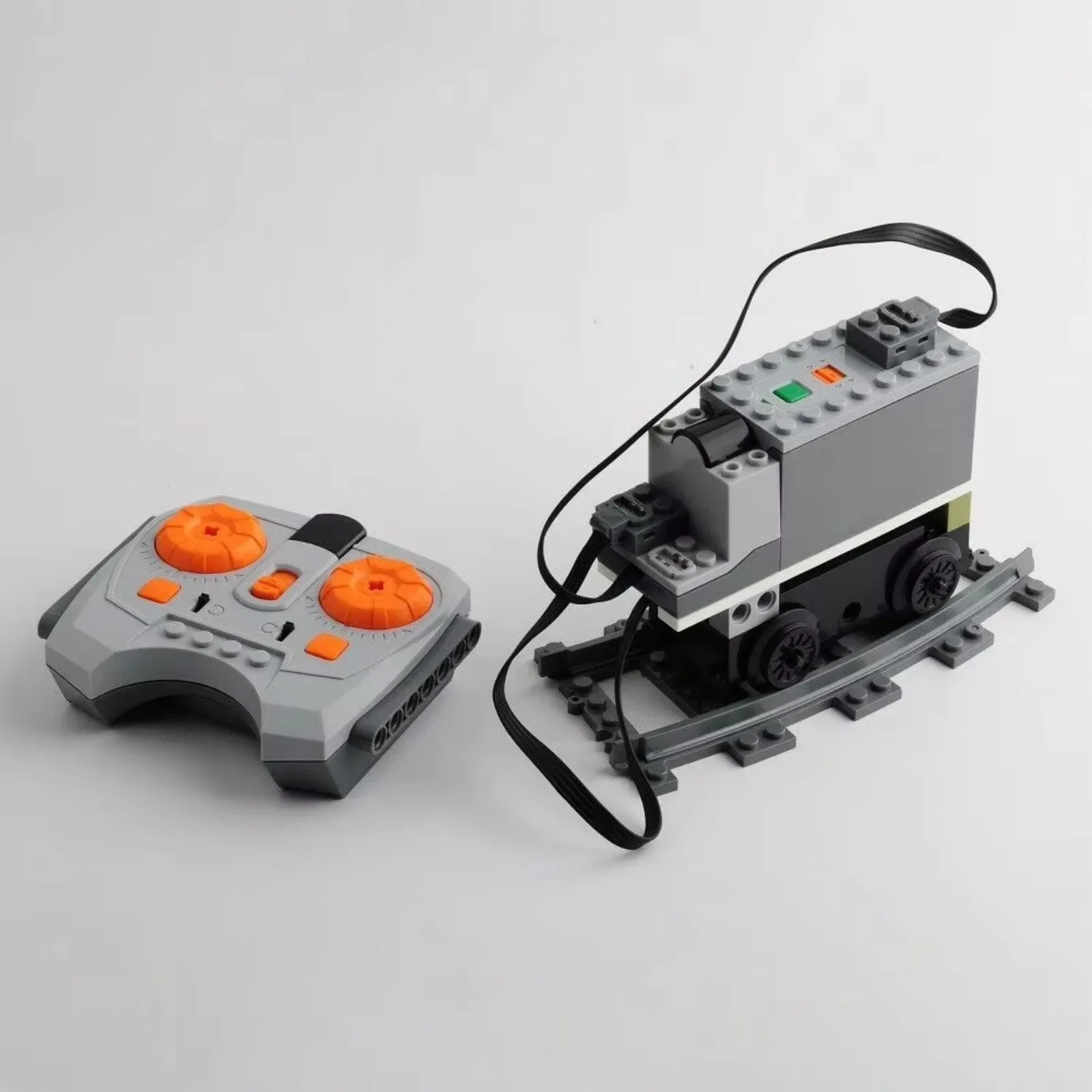 DIY Train Motor Set IR Remote Receiver AAA Battery Case LED
