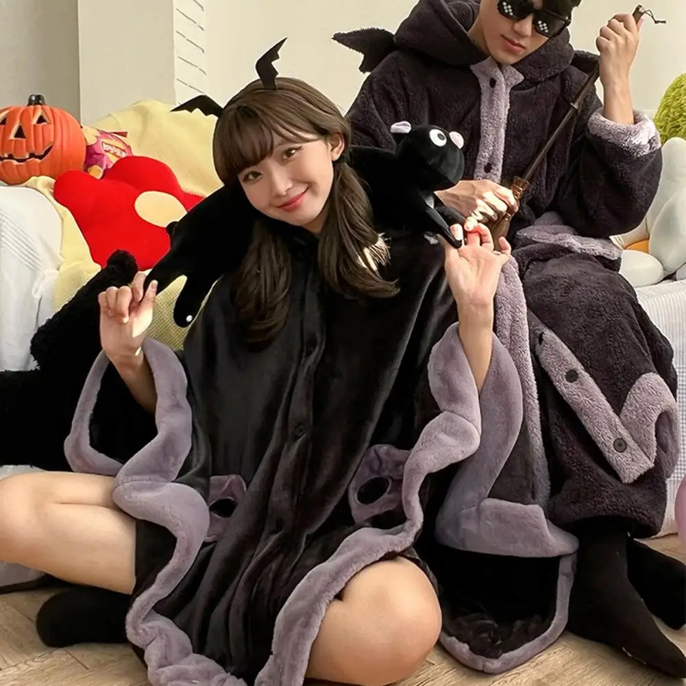 Ladies Night Wear Women's Nightgown Cartoon Winter Women Pajamas Gown Cloak Robe Air Conditioner Blanket Lunch Break Robes