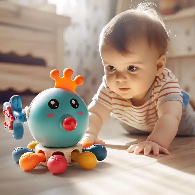 

Вращающаяся игрушка-осьминог, интерактивные игрушки, пальцевой пресс, активность, фиджет, сенсорные игрушки, прорезыватели, Монтессори, интерактивные игрушки для детей