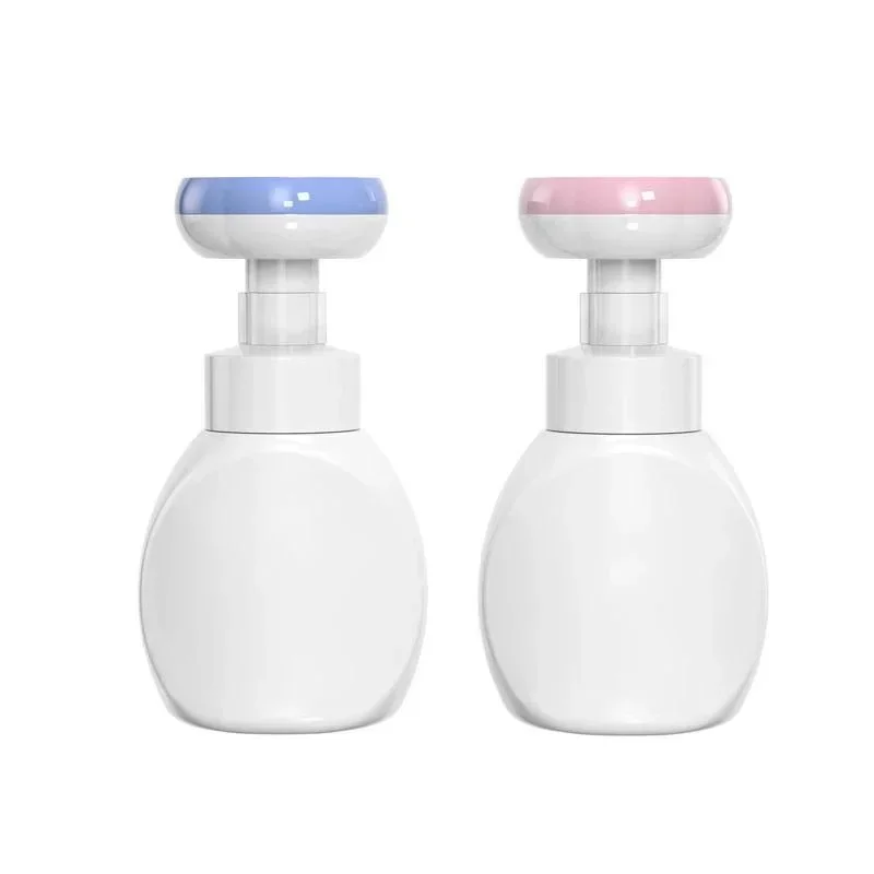 Small Flower Shape Foam Pump PE Plastic Bottle 300ML Hand Soap Dispenser Bottle Children Plastic Pressing Type Head Bottling
