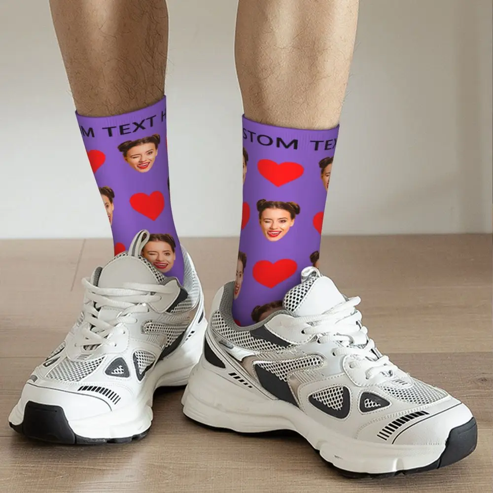 Personal Custom Avatar Printed Socks Cozy Sport Middle Tube Socks Cotton for Unisex Birthday Present 99 S76b46246a39c40e9807603233ec1a0469