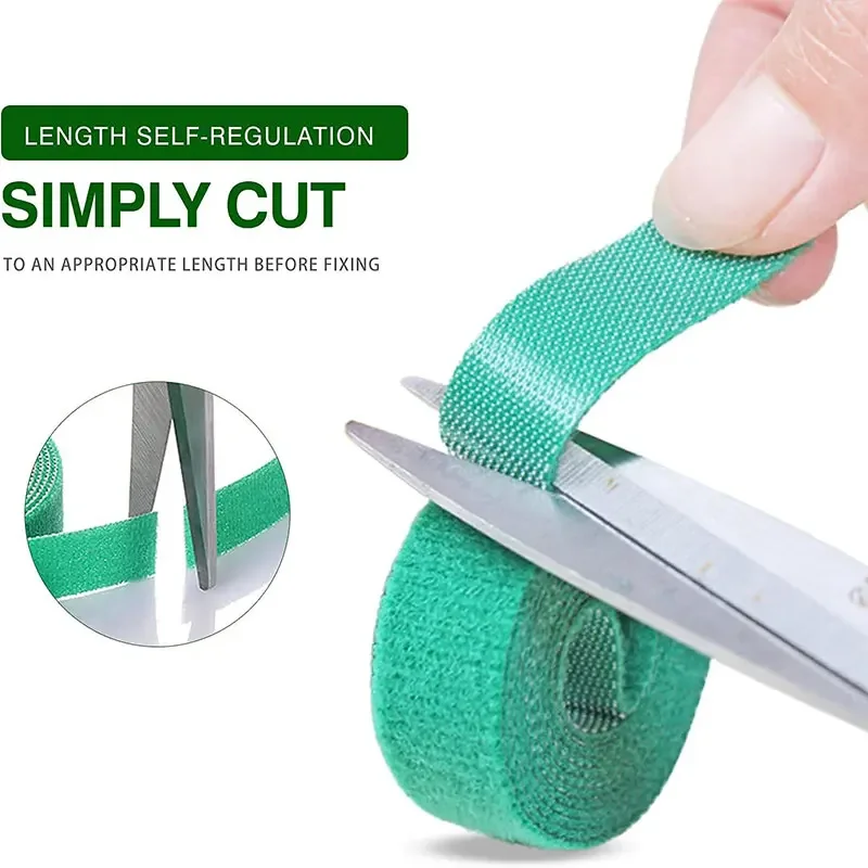 Reusable 5M Nylon Hook & Loop Cable Organizer Strap