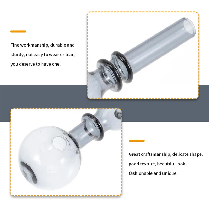 High Borosilicate Windproof Transparent Glass Pipe Heat Resistant Waste Oil Lantern Glass Cover 4-inch hookah accessories