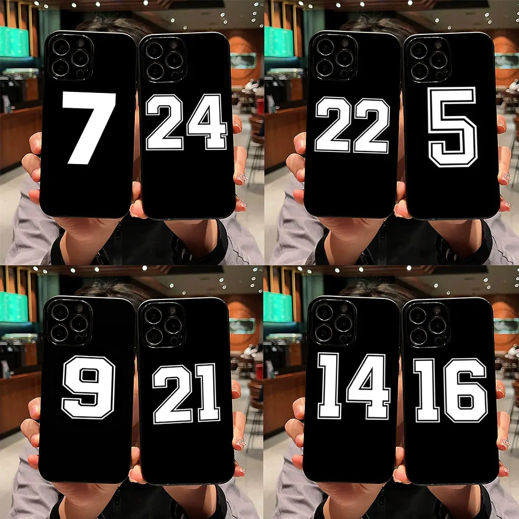 Sports-Themed Lucky Number Phone Case Cover