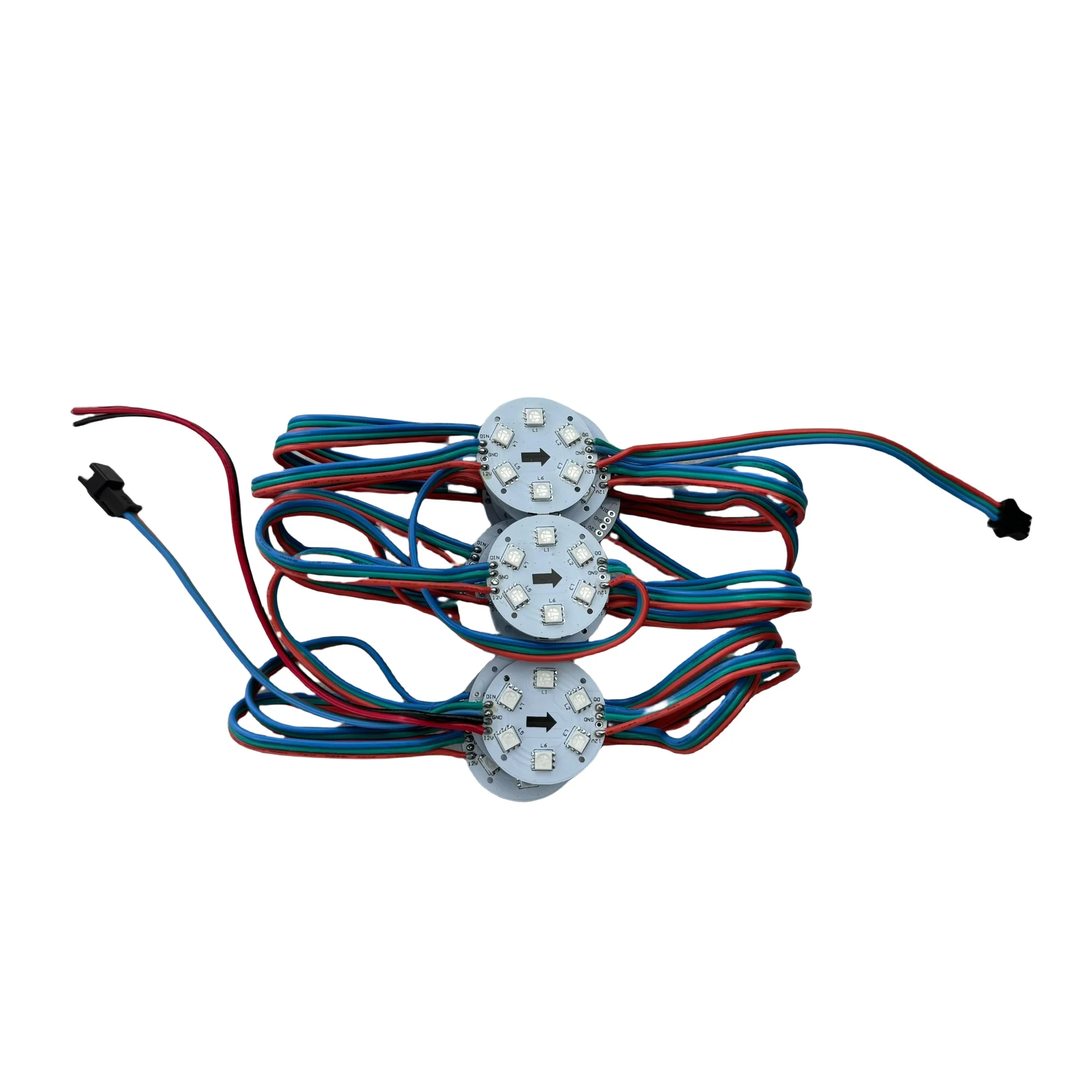 20 Pixels/String 38mm diameter WS2811 Pixel Module,non-waterproo;1.44W;DC12V RGB IC Addressable