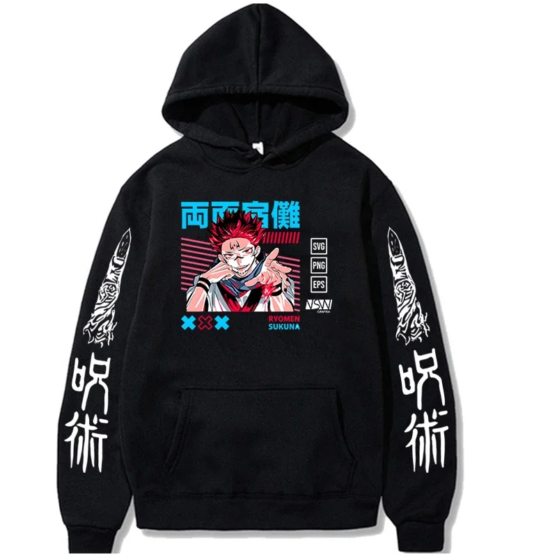 

Harajuku Anime Jujutsu Kaisen Mango Hoodie Clothing Long Sleeve Women Men Fashion Hip Hop Oversize Casual Sweatshirt Clothes