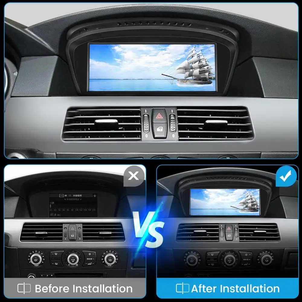 AUTOTOP 8.8 ġ ڵ , BMW 3/5 ø E60 E61 E63 E90 E91 E92 E93 ũ, ȵ̵ 11, 6G + 128G,  īö, ڵ GPS ̼ 4G