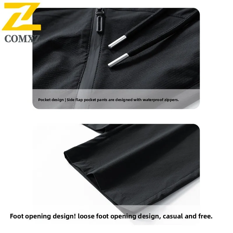 ​Men Anti-Wrinkle Cargo Pants  Autumn Waterproof Outdoor Workwear Windproof Hiking Trousers Casual Loose Fit with Multi-Pockets​