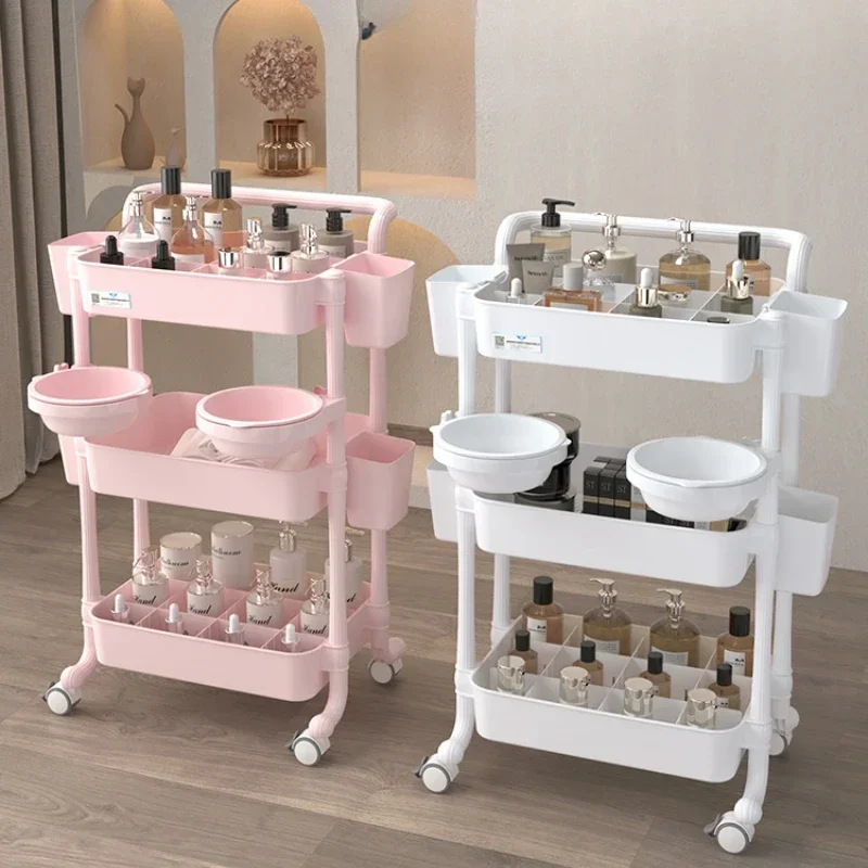 Salon Equipment Furniture Aesthetic Auxiliary Cart Bar Lashista Beauty Trolley Organizer Wheels Organizers Trolleys Trolly Tray