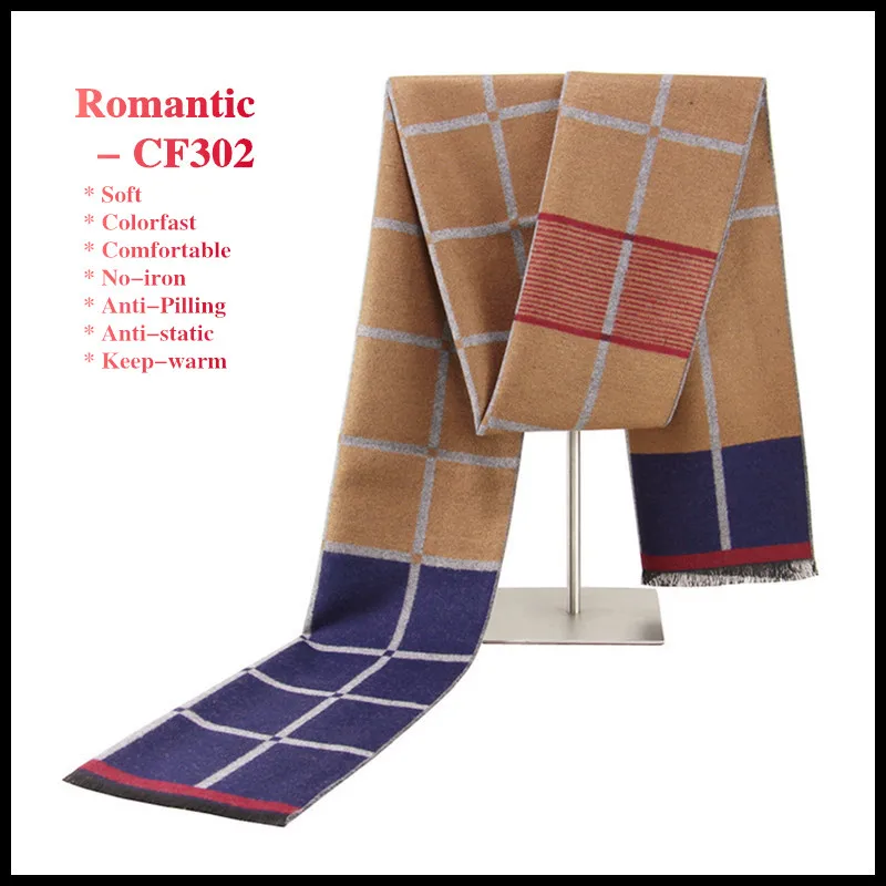 head scarves for men 36%Cashmere+43%Wool High-quality Men's Scarf Keep-warm Romantic-scarves Winter Business Casual Fashion Noble Soft Breathable man scarf