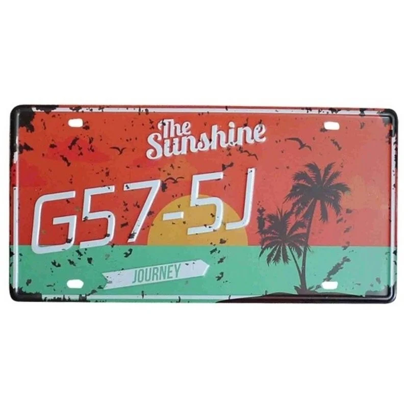 

The Sunshine G57-5J Journey Beach Sea Painting Poster Sticker Wall Sign Coffee Bar Decor Shabby Plaque