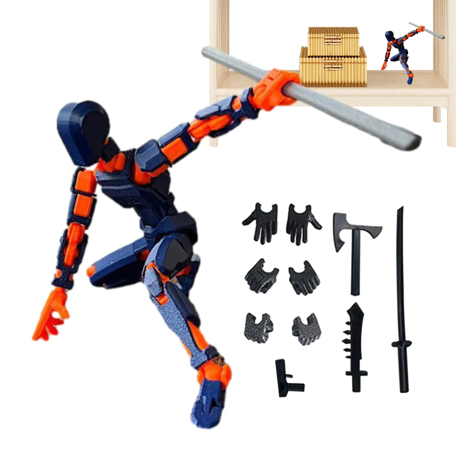 1PCS 13 Joints Figure Articulate Movable Dummy Doll Diy Assembly Toy 3D Printed Action Figure Stop Motion Animation