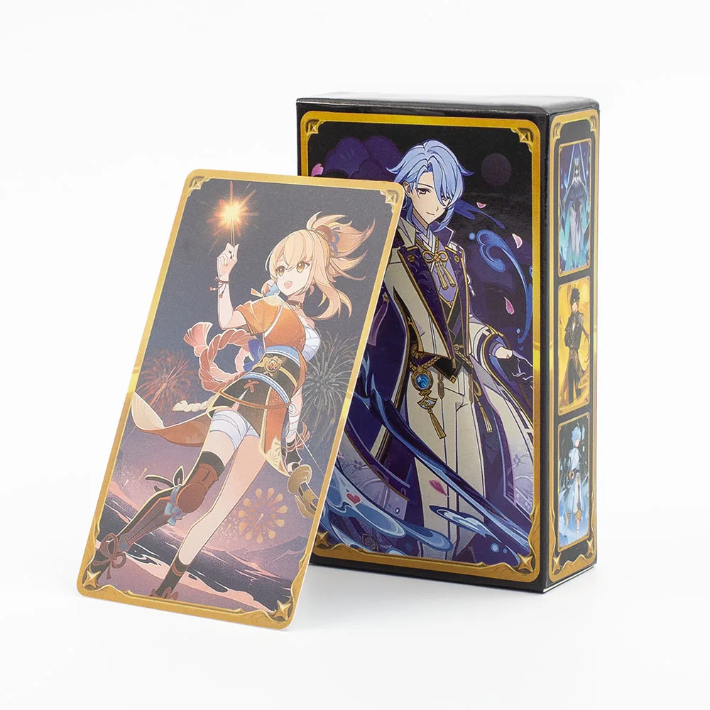 Anime Game Genius Invokation TCG Collectible Card Collection 65Pcs/Set 9.5*5.5cm For Desktop Gaming
