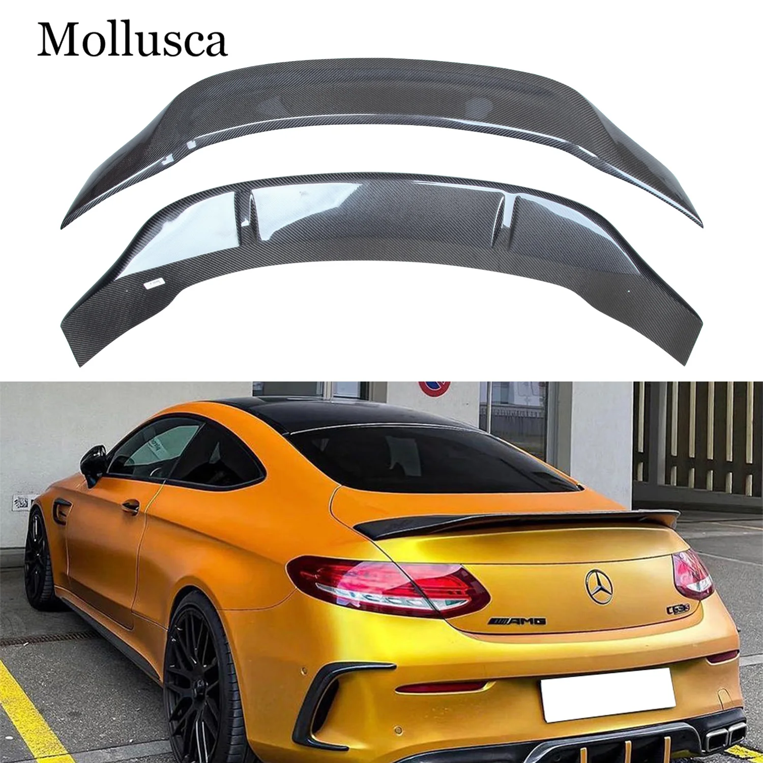 mercedes c class coupe boot lip spoiler For Benz C205 Cabriolet A205 AMG 2015-2021 Rear Wing Trunk Accessories Spoilers Gloss Black DarwinPRO Aerodynamics MMO Rear Spoiler for 2014-2021