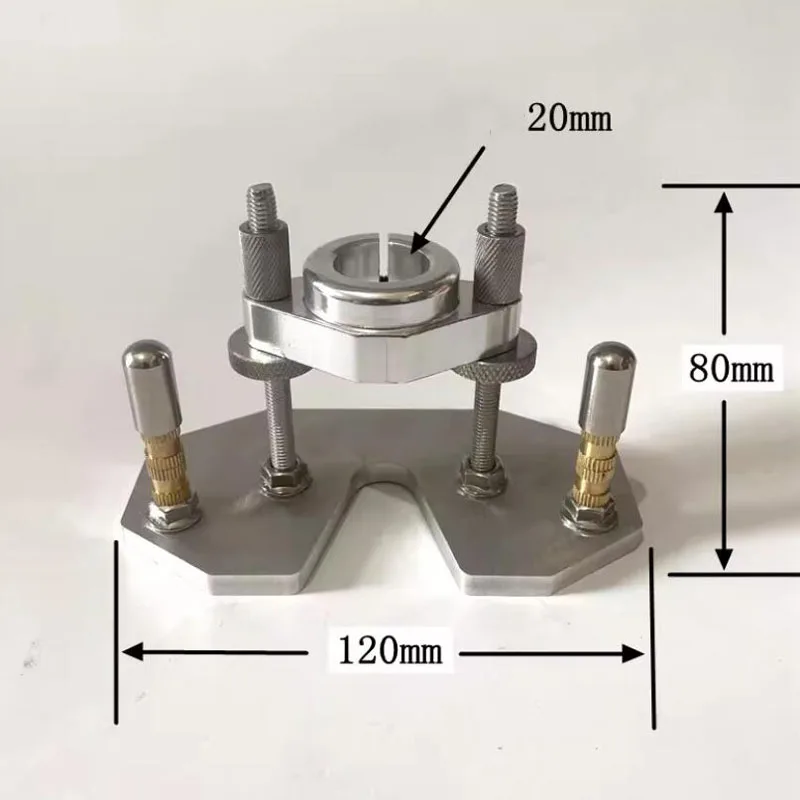 Engraving Auxiliary Bracket & Grooving Tool, Aircraft Aluminum Base with Stainless Steel Accessories for 20mm Machine
