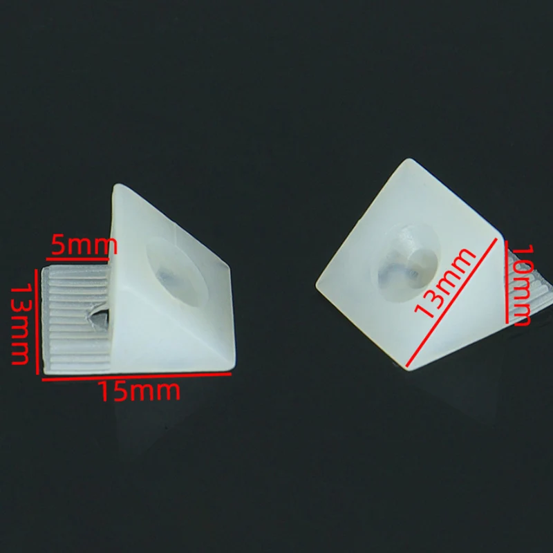 Repair Kit Reinforcement Sagging Chest Brackets Drawer Bottom 45 Degree 50 pcs For Furniture Plastic Mending Wedge With Screws