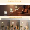 Motion Sensor LED Night Light White Mini Magnetic Removable Tri-colour Adjustable Bedroom Staircase Wardrobe Cabinet Lighting 5